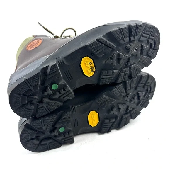 Asolo Vintage Hiking Boots Mens 7 Womens 8.5 Brown Leather Lace Up Heavy Duty - Picture 9 of 11